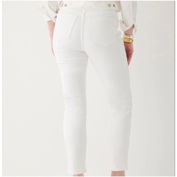 J.Crew White Curvy Vintage Slim Straight Jeans - Picture 11 of 11